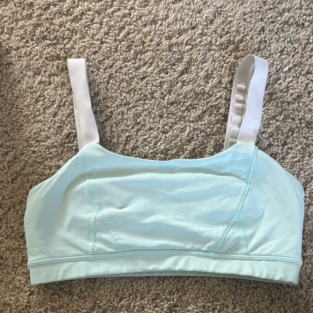 Lululemon Athletica Light blue Sports Bra with White Straps